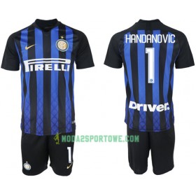 Koszulka Inter Mediolan HANDANOVIC 1 Dziecięcy Domowe Stroje Piłkarskie 2018/19 Krótki Rękaw